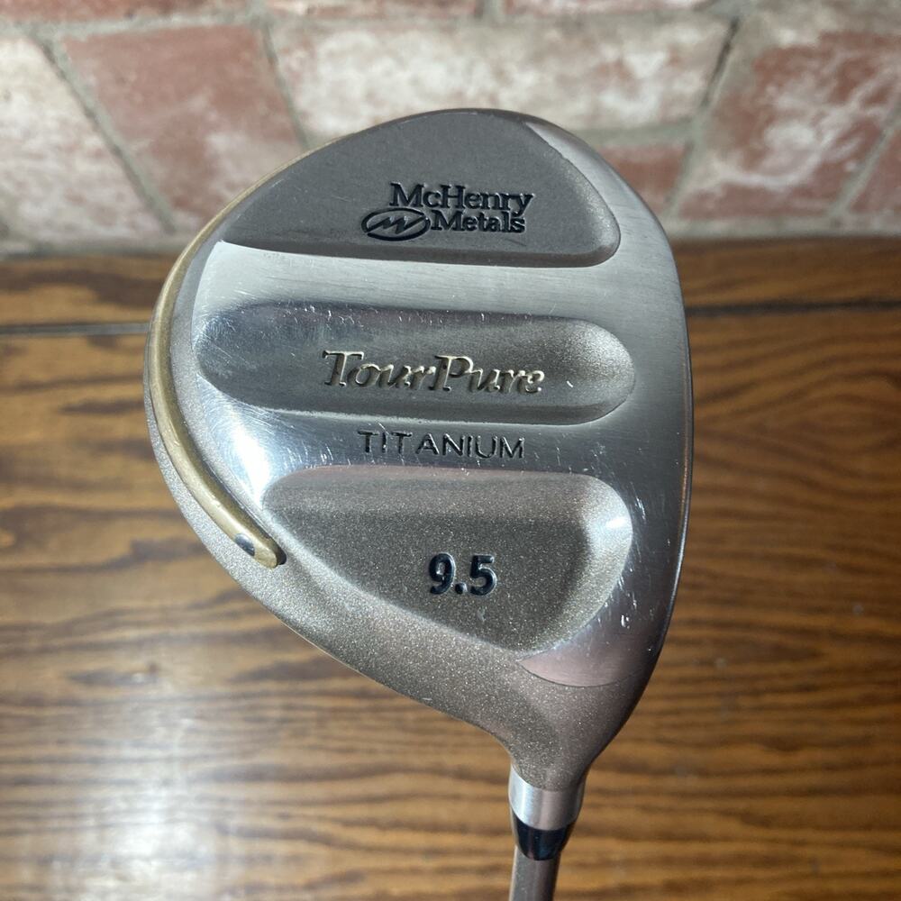 McHenry Metals Tour Pure Titanium 9.5° loft Driver ⛳ RH Graphite Shaft ~44.5"
